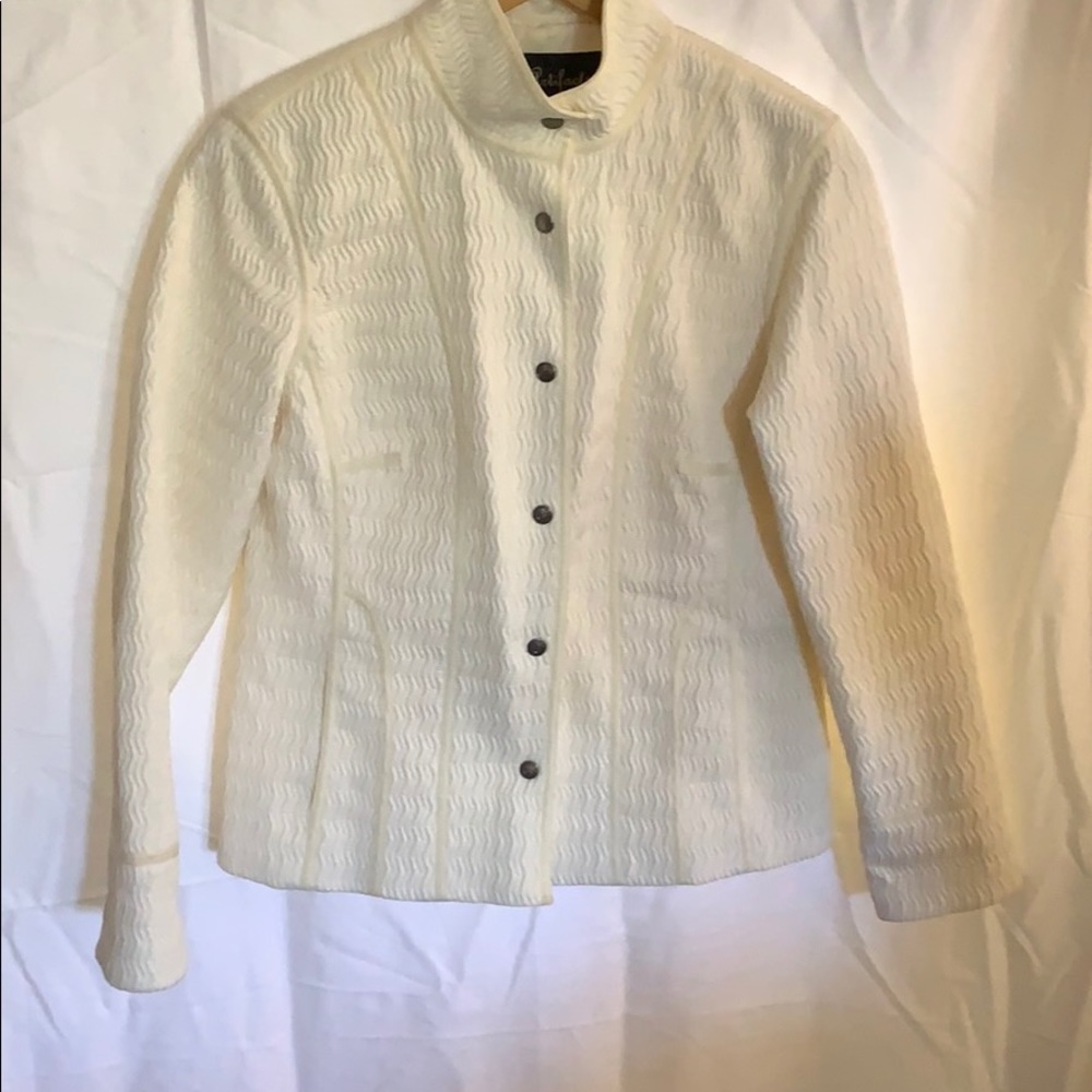 Artifacts White Textured Jacket - image 2